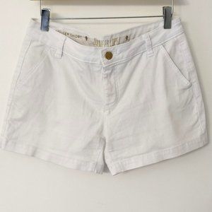 Jennifer Lopez White Denim Shorts